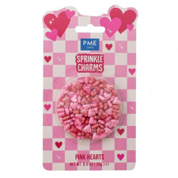 Cukorgyöngy szív alakú dísz 8,5x9 mm, 25 g