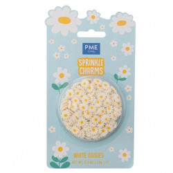 Cukorszínű díszítőbarázda margarita 12 mm, 25 g