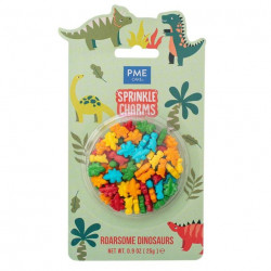 Cukorgyöngy díszítés dinoszauruszok 11x14mm, 25g