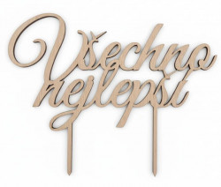 Faágas tábla Részben minden jót 15 cm