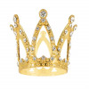 Aranykorona ezüstkristályokkal, 3 cm