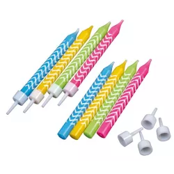 Színes születésnapi gyertyák, 7,5 cm