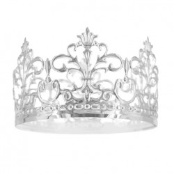 Ezüst színű tortadísz, 10 cm