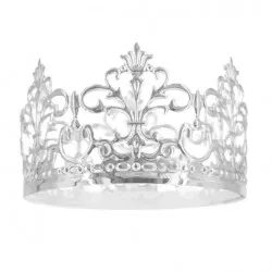 Ezüst színű tortadísz, 10 cm