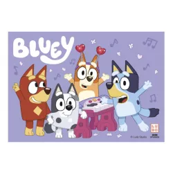 Tortabevonó fondantpapír tortára Bluey & Bingo 14,8 × 21 cm (A5)