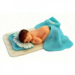 Baba/bébi modellező masszából 10x5 cm-es kisfiú