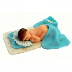 Baba/bébi modellező masszából 10x5 cm-es kisfiú