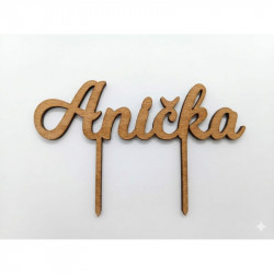 Zápich Anička 14,5x4cm - I LOVE CAKES