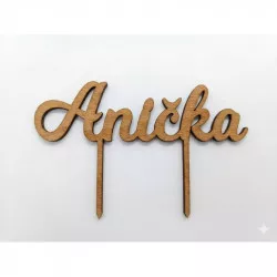 Zápich Anička 14,5x4cm - I LOVE CAKES