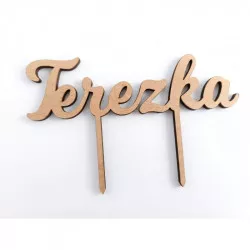 Tüskés névjelző „Terezka” — 14,5 × 4 cm