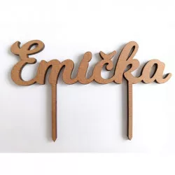 Zápich Emička 14,5x4cm - I LOVE CAKES