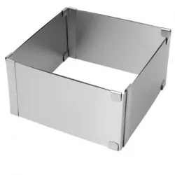 Összecsukott forma méretei: 15,5 × 15,5 × 8 cm