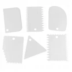 Műanyag kaparókészlet — 6 darabos szett
