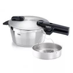 Vitaquick Premium rozsdamentes kuktafukazék gőzölőbetéttel — 22 cm, 4,5 l