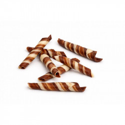 Csokoládés tekercsek kétszínű TWISTER MARBLE (70 g)