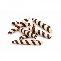 Csokoládés tekercsek kétszínű TWISTER (70 g) => hu
Csokoládové ruličky dvoubarevné TWISTER (70 g)