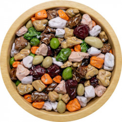Csokoládés kavicsok színes rácsban (70 g)