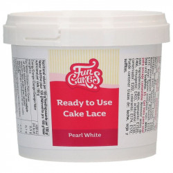 Kész csipke massza, ehető, gyöngyházfehér, 200 g