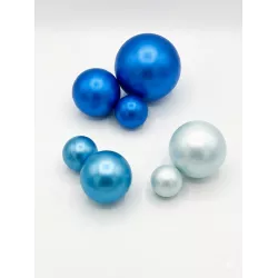 Csokoládé golyók kék trió, 7 db