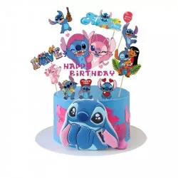 Tortadísz Stitch tűzhető, 10 db