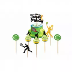 Sütidékoráció, tenisz — 11 darabos szett