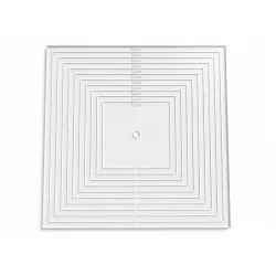 Mintaadag, műanyag négyzet, 12–32 cm