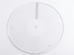 Mérőalátét, műanyag, kör Ø 12–32 cm