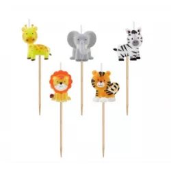 Tortagyertyák 5 db — állatmintával