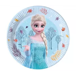 Papírtányérok Frozen 19,5 cm, 8 db