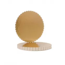 Arany tortaalátét díszített szegéllyel, 24 cm, 3 mm