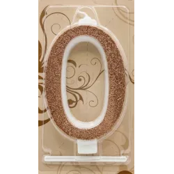 Nagy rose gold gyertya, méret 0