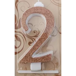 Nagy rose gold gyertya, 2-es szám
