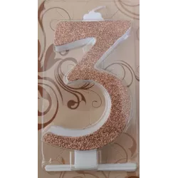 Nagy rose gold gyertya, 3-as szám
