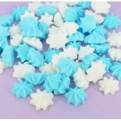 Pucky habcsókok fehér-kék, 20 g