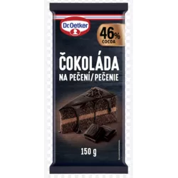 Dr. Oetker főzőcsokoládé, 46% kakaótartalom, 150 g