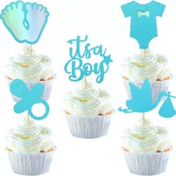 Muffin dísz „It's a boy” 30 db