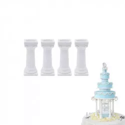 Görög oszlopok tortára 4 db, 7,5 cm