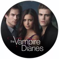 Ehető papír „Upírlajongók naplója“, Vampire Diaries, 19,5 cm