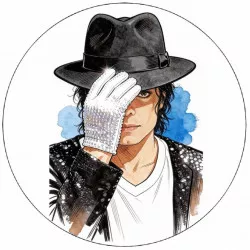 Ehető papír — Michael Jackson, 19,5 cm