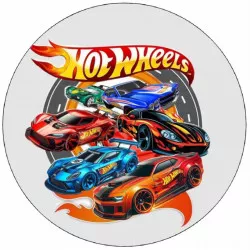 Ehető papír Hot Wheels, 19,5 cm
