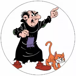 Ehető papír Gargamel, 19,5 cm