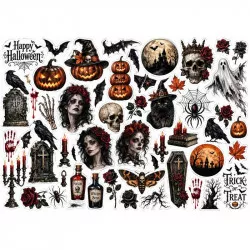 Ehető papír: halloweenes horror motívumok