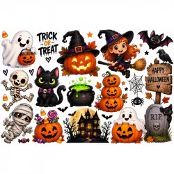 Ehető papír — cuki halloween-figurák