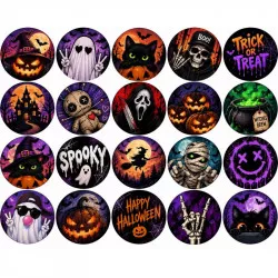 Ehető papír „Rémisztő Halloween” — korongok muffinpapírokra