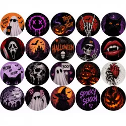 Ehető papír horror Halloween-szeletek cupcakereken