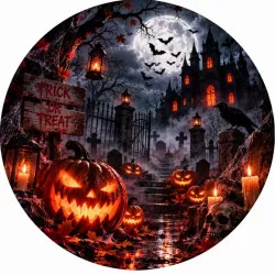 Ehető papír – rémisztő Halloween, 19,5 cm