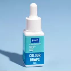 Színes cseppek, kék – olajalapú ételfesték, 20 ml