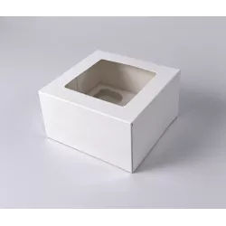 Tálca 4 cupcake-hoz – 18×18×10 cm