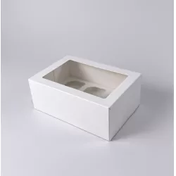 Doboz 6 muffinhoz – 25 × 18 × 10 cm