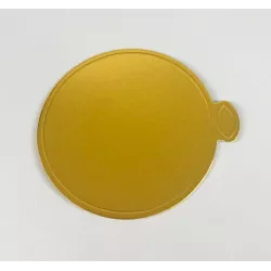Aranyszínű kerek tálca mini desszertekhez, 9 cm, 1 db